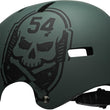 Load image into Gallery viewer, bell-local-bmx-skate-helmet-skull-matte-green-blac