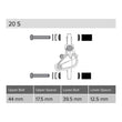 Load image into Gallery viewer, SRAM Post Spacer 20S Info
