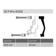 Load image into Gallery viewer, SRAM 20P Post Bracket - Pre 2020 Info