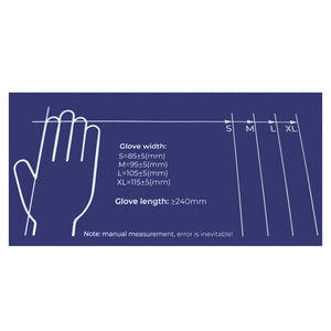 MOTOMUCK Nitrile Powder-Free Gloves.