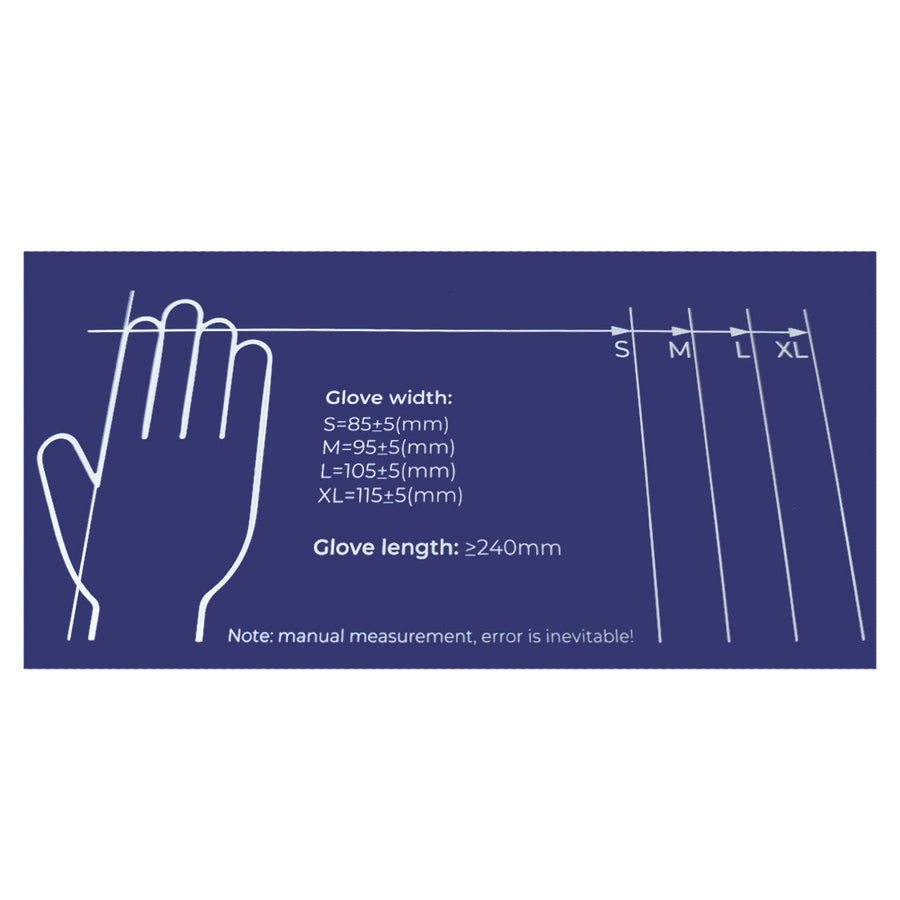 MOTOMUCK Nitrile Powder-Free Gloves.
