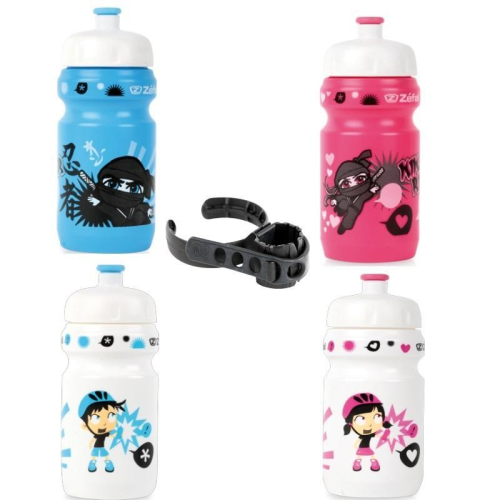 Zefal Pink Ninja Kids Bottle with Cage