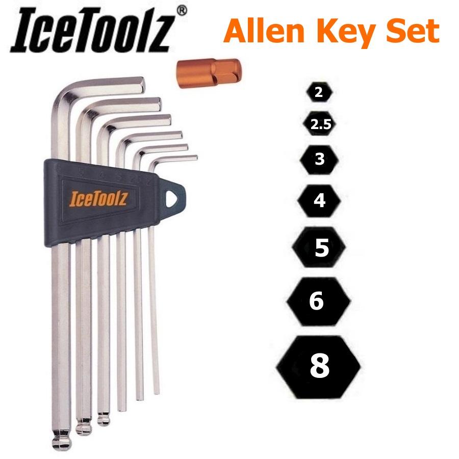 TOO2560 Allen Key Set - 2, 2.5,  3, 4, 5, 6 & 8mm