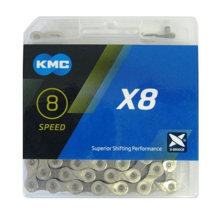 KMC 8 Speed Chain 1/2 x 3/32 116L - Thumbnail