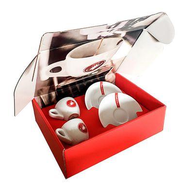 Castelli Espresso Cup Set white/red